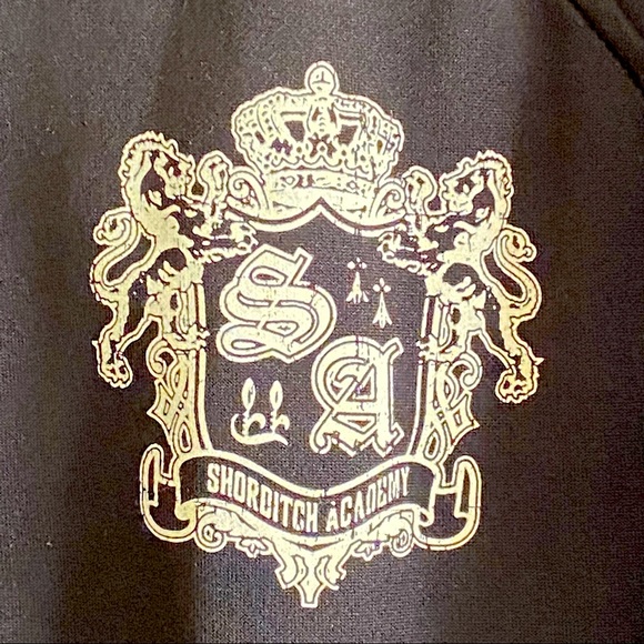 OLD NAVY Black Front Zip Fleece Varsity Jacket Size XL - Picture 3 of 5